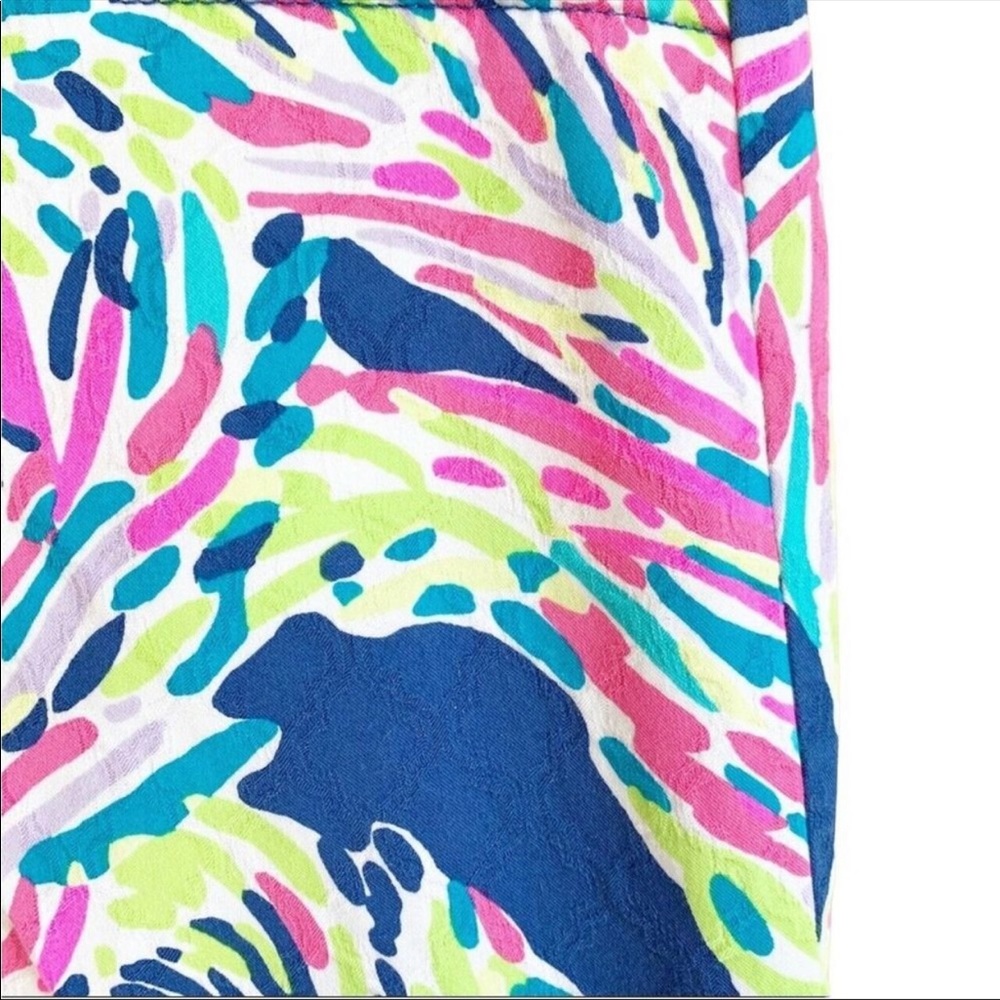 Lilly Pulitzer Kelly Indigo Palm pants - Picture 4 of 5